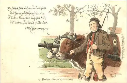 Deckenpfronn bei Herrenberg - Künstler Ak Planitz - Litho -784102