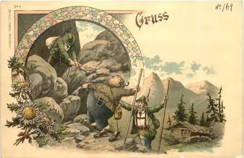 Gruss aus den Bergen - Litho -784196