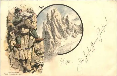 Bergsteigen - Künstler Ak Ernst Platz - Litho -784132