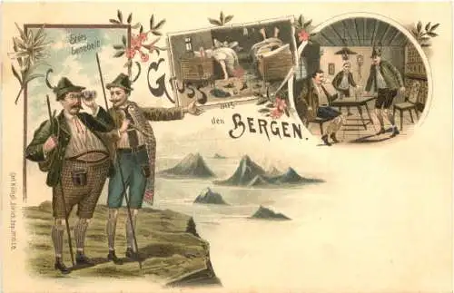 Gruss aus den Bergen - Litho -784200