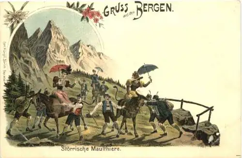 Gruss aus den Bergen - Litho -784190