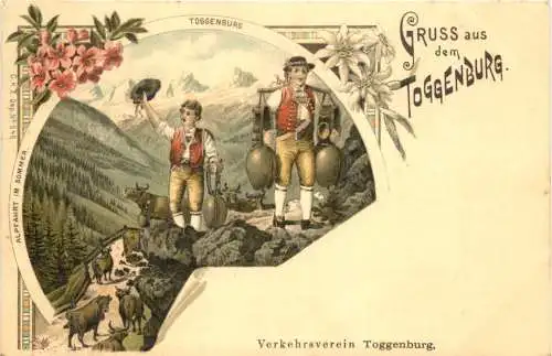 Gruss ausdem Toggenburg - Litho -784210