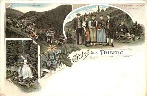 Gruss aus Triberg - Litho -784238