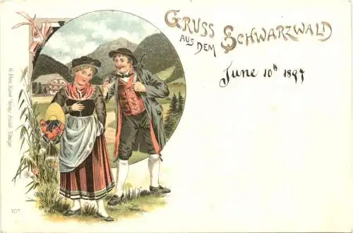 Gruss aus den Bergen - Litho -784224