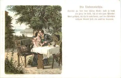 Die Lindenwirtin - Künstler Ak Arnould -784354