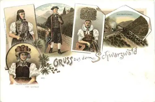 Gruss aus dem Schwarzwald - Litho -784236