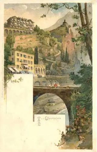 Meran - Gilfpromenade - Litho -784414