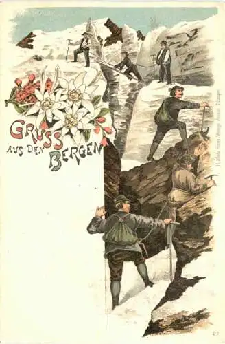 Gruss aus den Bergen - Litho -784296