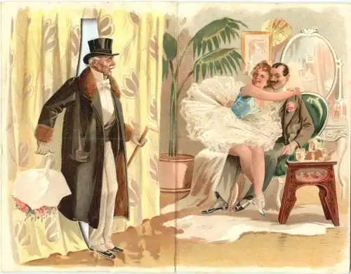 Klappkarte - Humor Eifersucht - Litho -784298