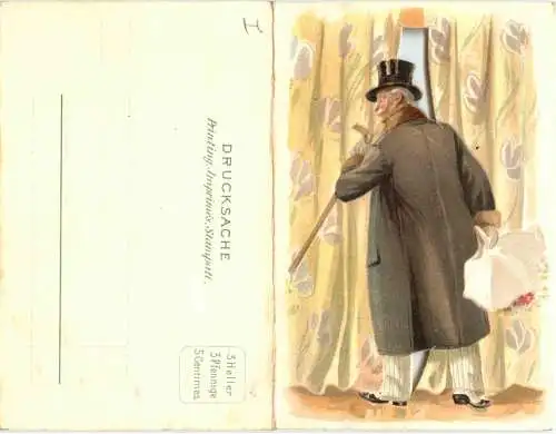 Klappkarte - Humor Eifersucht - Litho -784298