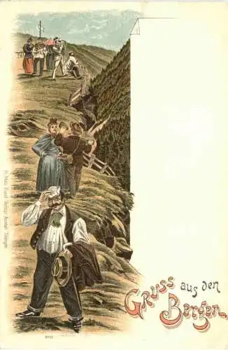 Gruss aus den Bergen - Litho -784292