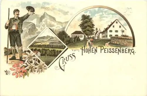 Gruss vom Hohen Peissenberg - Litho -784270