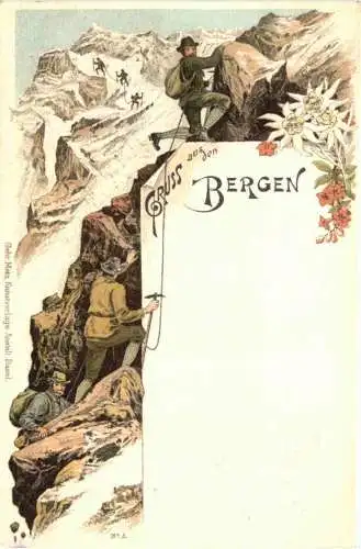 Gruss aus den Bergen - Litho -784290