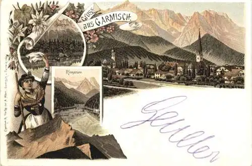 Gruss aus Garmisch - Litho -784266