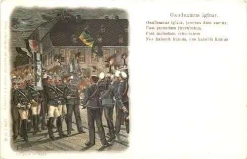 Gaudeamus igitur - Künstler Ak Arnould - Studentika -784366