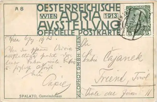 Wien - Adria Ausstellung 1913 - sign Kalmsteiner -784534