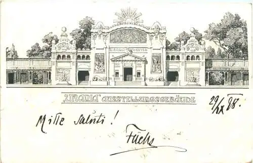 Wien - Urania Ausstellungsgebäude - Litho -784464