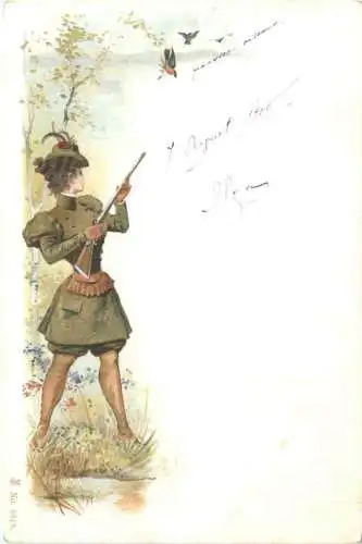 Frau bei der Jagd -784554