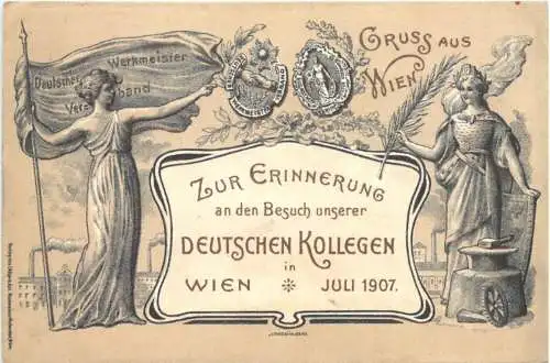 Wien - Besuch der Deutschen Kollegen 1907 -784506