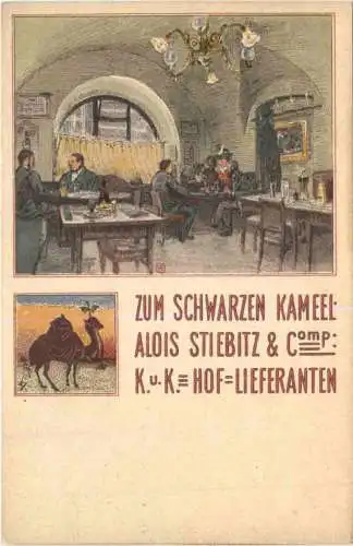 Wien - Zum schwarzen Kameel - Litho -784680