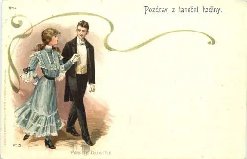 Pozdrav z tanecni hodiny - Litho - Tanzen -784754