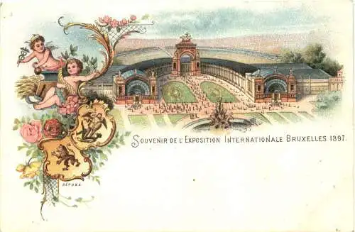 Souvenir de Exposition Internationale Bruxelles 1897 - Litho -784794