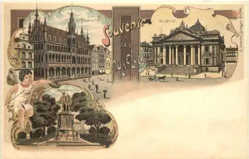 Souvenir de Bruxelles - Litho -784790