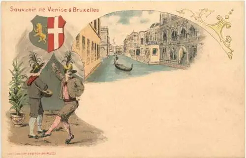 Souvenir de Venise a Bruxelles - Litho -784810