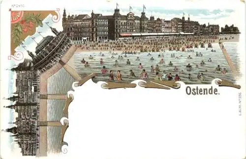 Souvenir d Ostende - Litho -784844