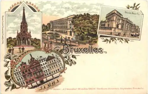 Souvenir de Bruxelles - Litho -784792