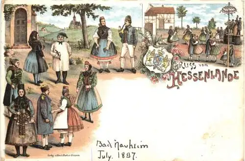 Gruss aus dem Hessenlande - Litho -784950