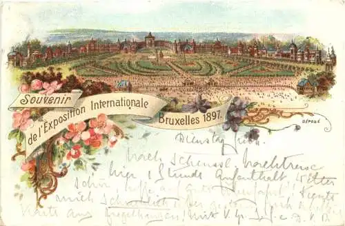 Souvenir de Exposition Internationale Bruxelles 1897 - Litho -784808