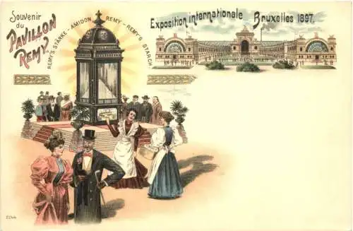 Exposition Internationale Bruxelles 1897 - Litho - Pavillon Remy -784818