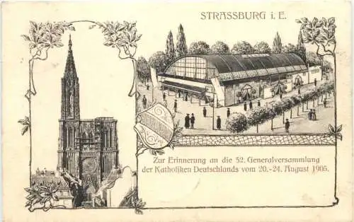 Strassburg im Elsass - Generalversammlung der Katholiken 1905 -784746