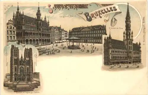 Souvenir de Bruxelles - Litho -784782