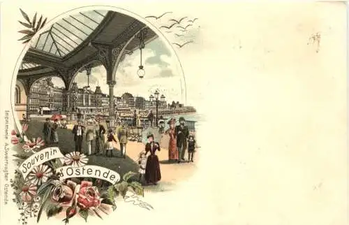 Souvenir d Ostende - Litho -784842