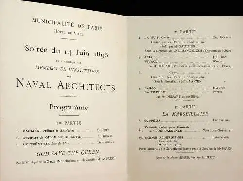 Paris - Hotel de Ville 1895 - Institution of Naval Architects -785003