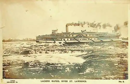 Lachine Rapids - Riveers St. Lawrence - Ship Duchess of York -785007