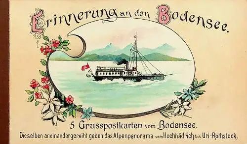 Booklet Erinnerung an den Bodensee - 5 AK Litho -785009