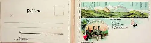 Booklet Erinnerung an den Bodensee - 5 AK Litho -785009