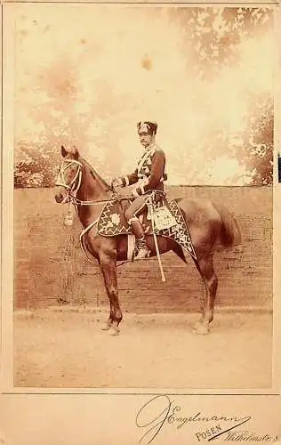 Posen - Soldat auf Pferd - CDV -785029