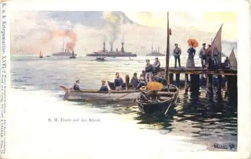 Kuk Kriegsmarine - SM Flotte auf der Thede -785130