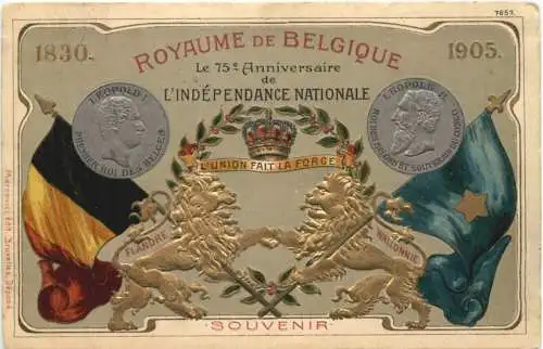 Royaume de Belgique - Litho - Wappen -785100