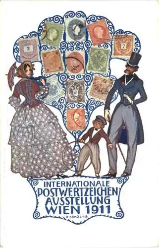 Wien - Postwertzeichen Ausstellung 1911 - Ganzsache - sign Kalmsteiner -785016