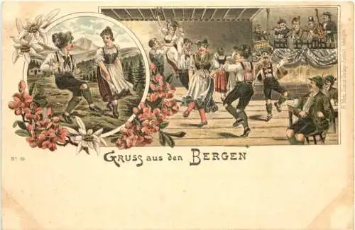 Gruss aus den Bergen - Litho -785158