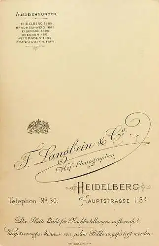 Heidelberg - Mann mit Mensurspuren - CDV -785079