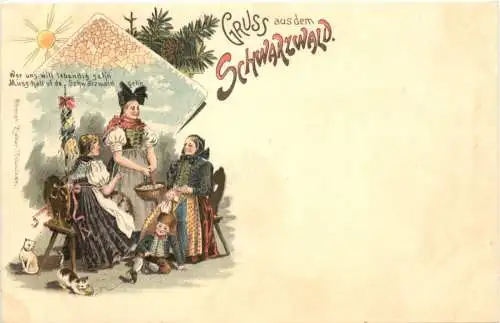 Gruss aus dem Schwarzwald - Litho - Ottmar Zieher -785230