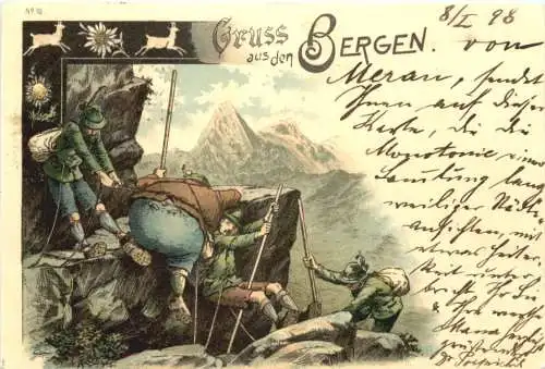 Gruss aus den Bergen - Litho -785264