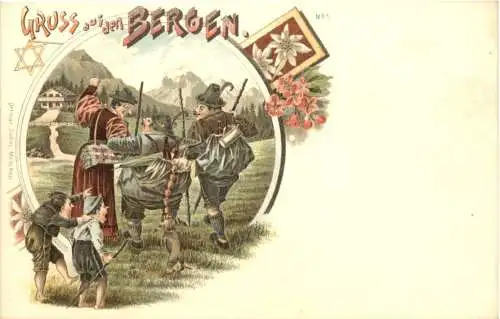 Gruss aus den Bergen - Litho - Ottmar Zieher -785284