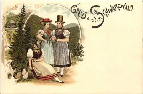 Gruss aus dem Schwarzwald - Litho -785334